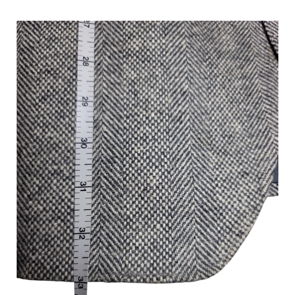 Reed St James sport coat western cut gray herringbone wool lined 40L vtg - Picture 10 of 12